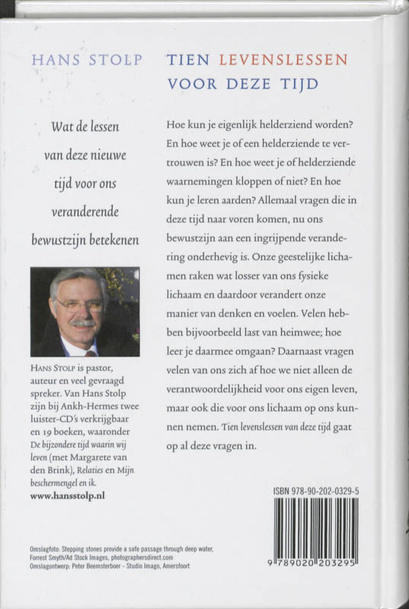 Achterkant van Tien levenslessen voor deze tijd