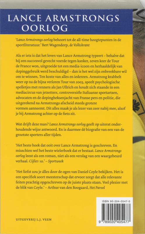 Achterkant van Lance Armstrongs oorlog
