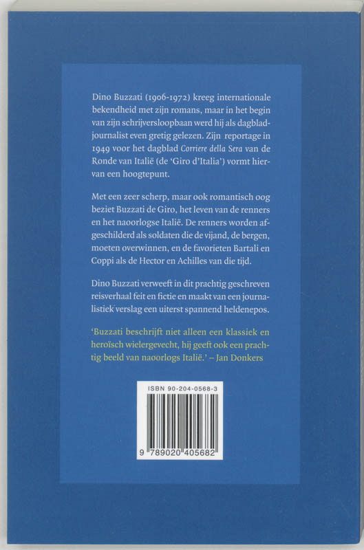 Achterkant van De Ronde van Italie