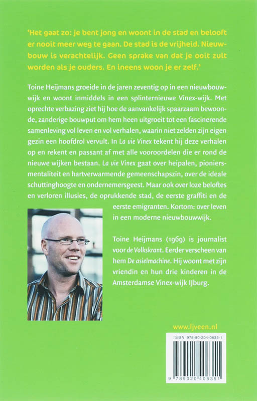 Achterkant van La vie Vinex