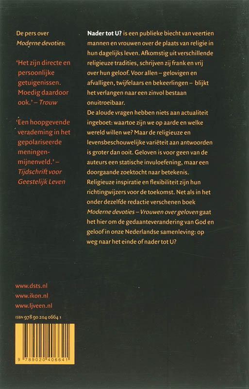 Achterkant van Nader tot U?