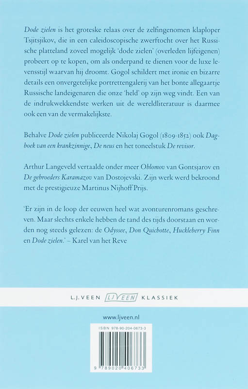 Achterkant van Dode zielen