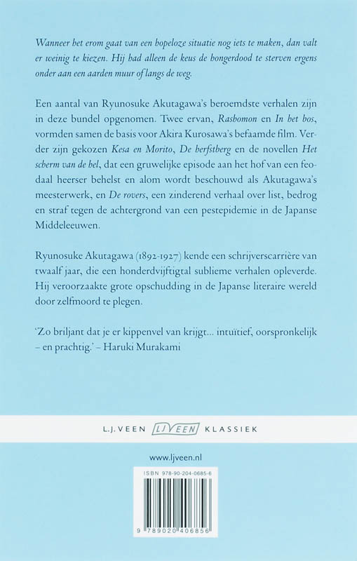 Achterkant van Rashomon