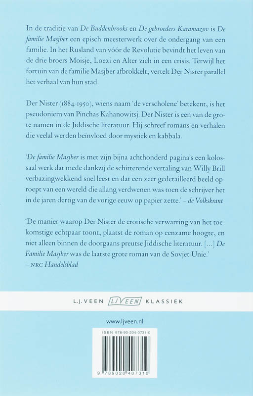 Achterkant van De familie Masjber