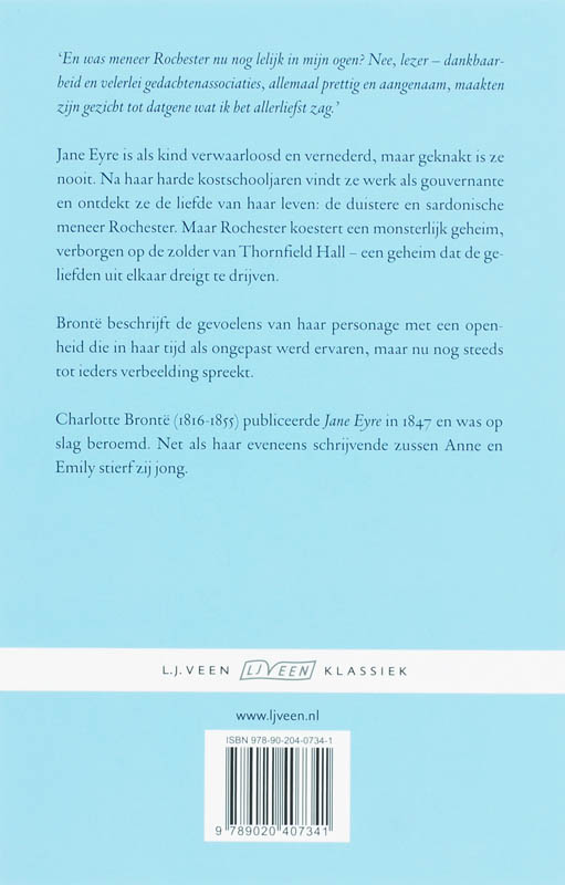 Achterkant van Jane Eyre