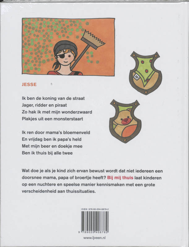 Achterkant van Bij mij thuis