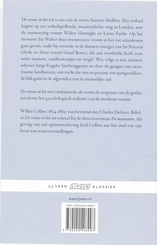 Achterkant van De vrouw in het wit