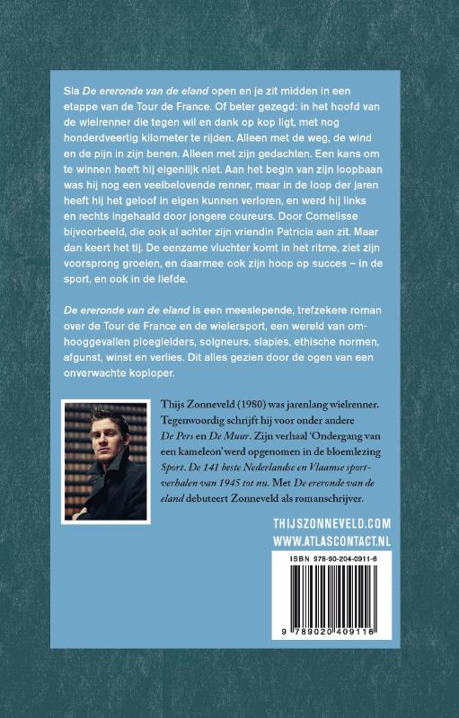 Achterkant van De ereronde van de eland