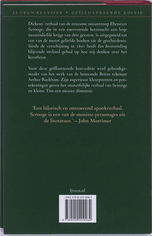 Achterkant van Een kerstvertelling