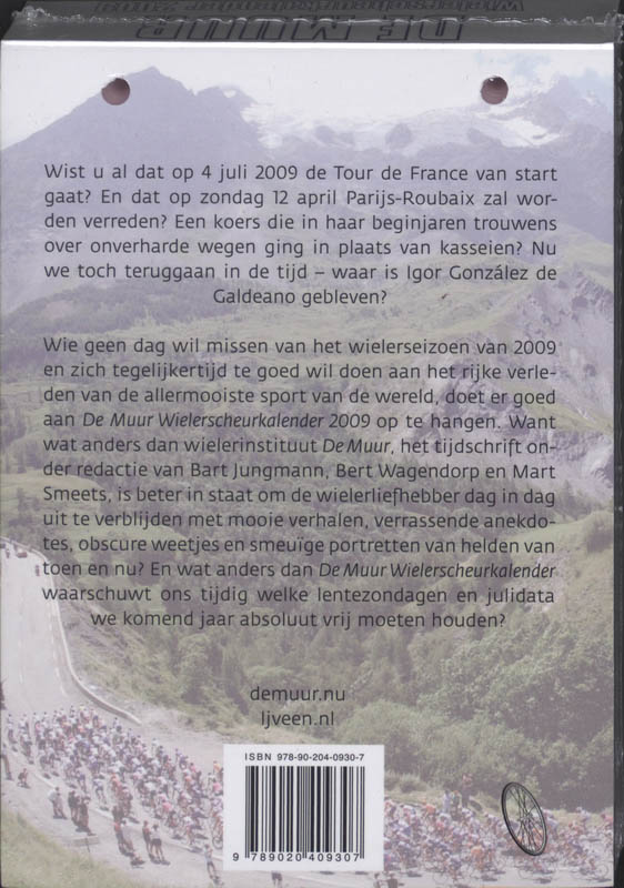 Achterkant van 2009