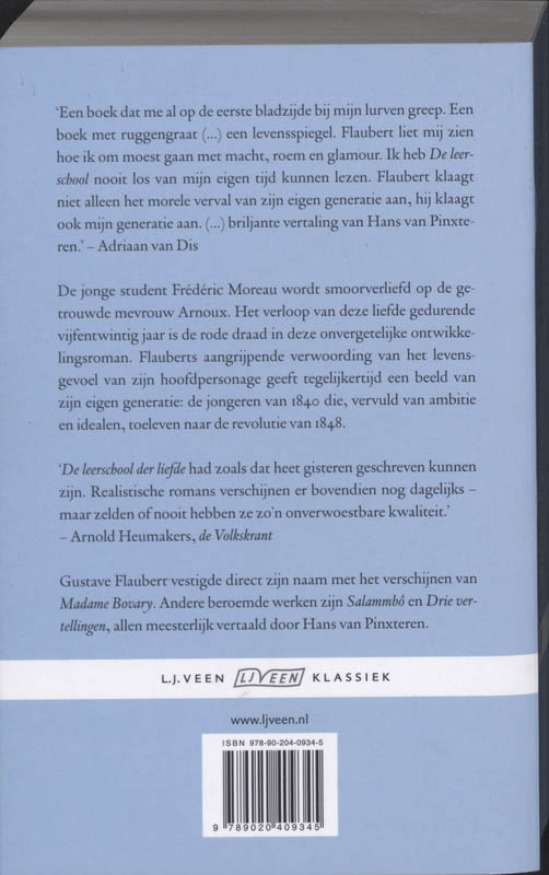 Achterkant van De leerschool der liefde