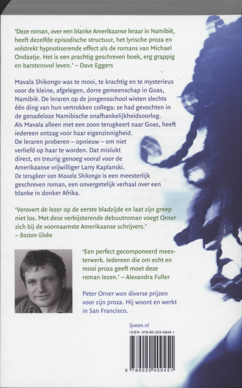 Achterkant van De terugkeer van Mavala Shikongo