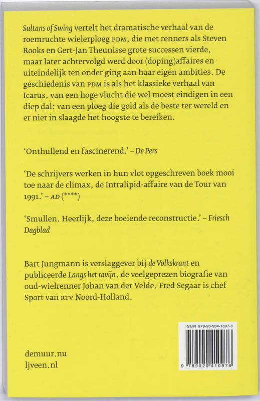 Achterkant van Sultans of Swing