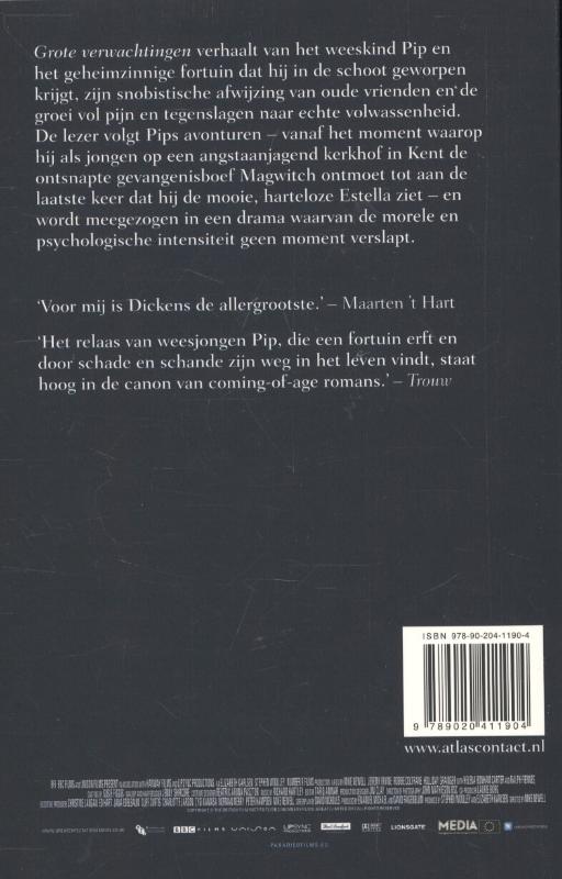 Achterkant van Grote verwachtingen