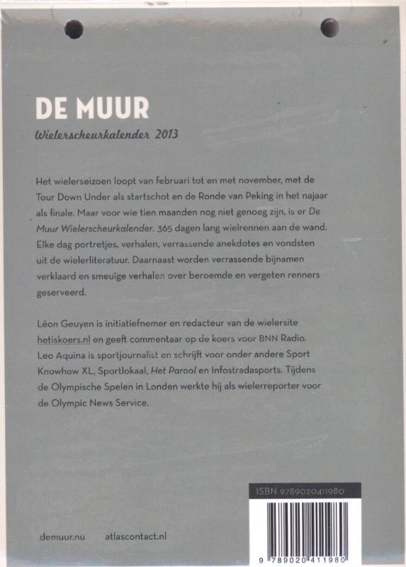 Achterkant van 2013