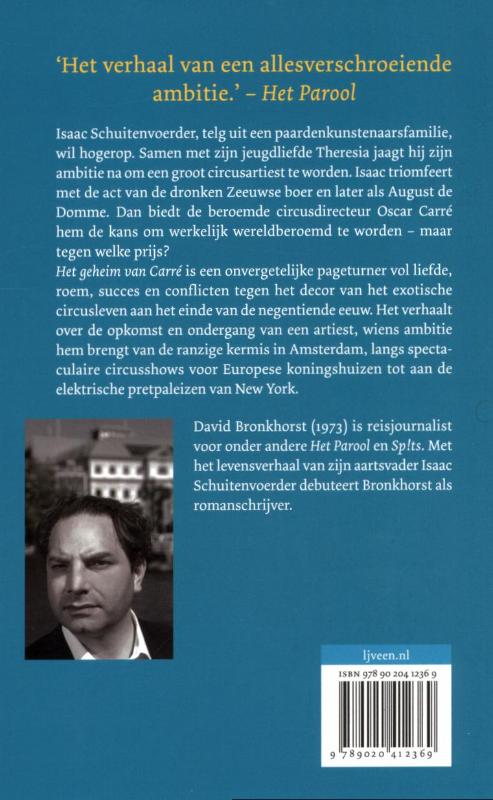 Achterkant van Het geheim van Carré