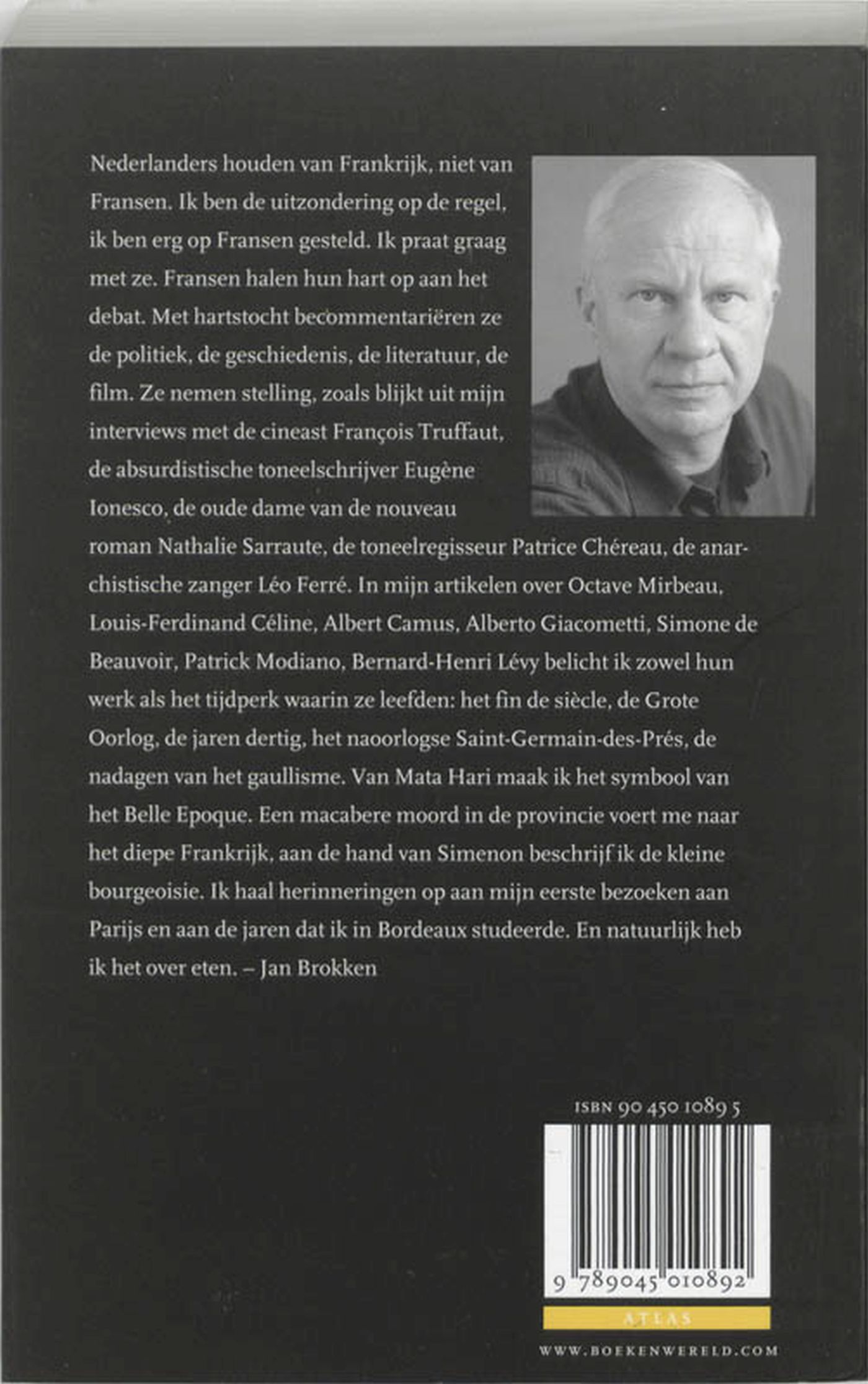 Achterkant van Zoals Frankrijk was