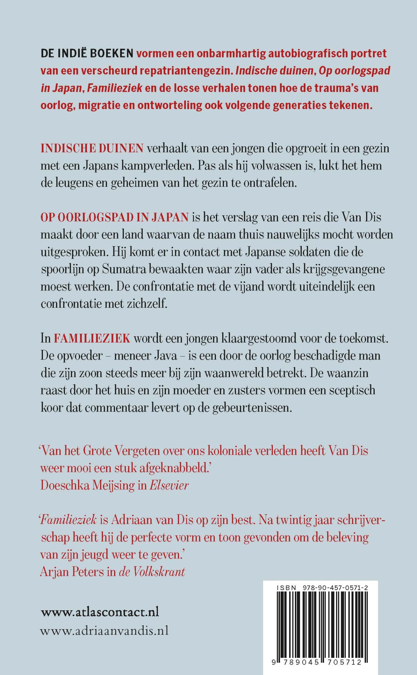 Achterkant van De Indie boeken