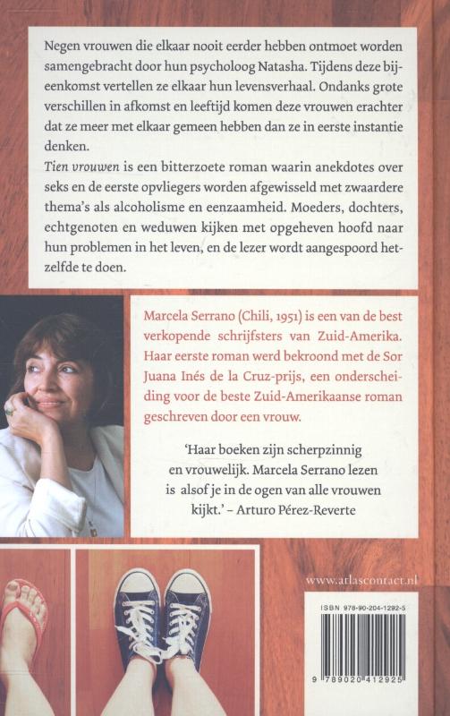 Achterkant van Tien vrouwen
