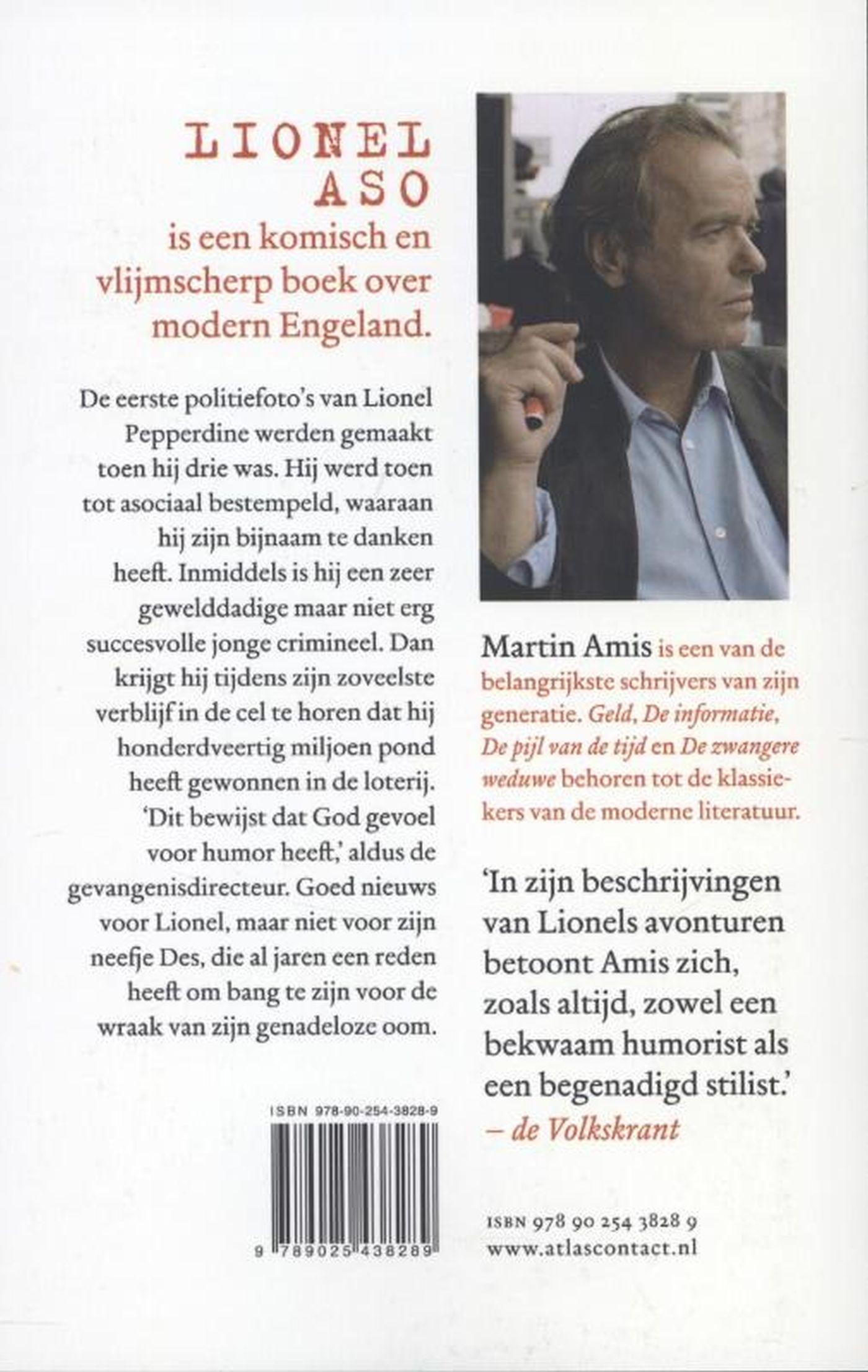 Achterkant van Lionel Aso