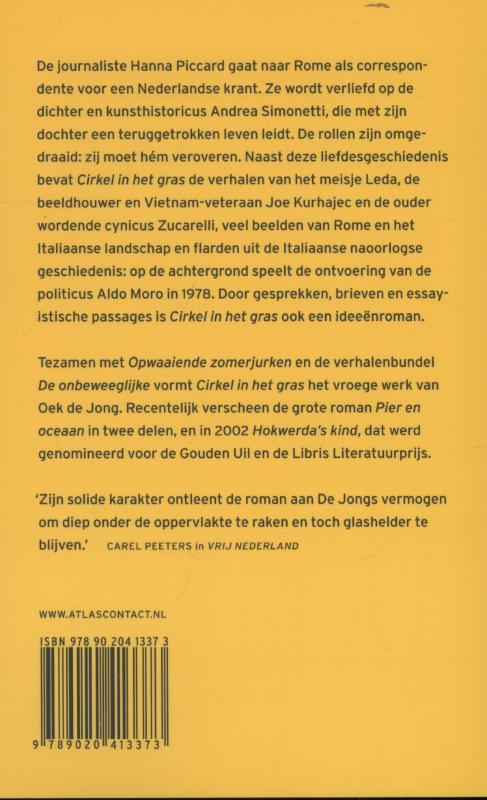Achterkant van Cirkel in het gras