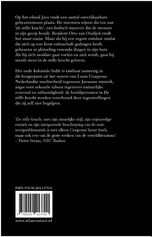Achterkant van De stille kracht