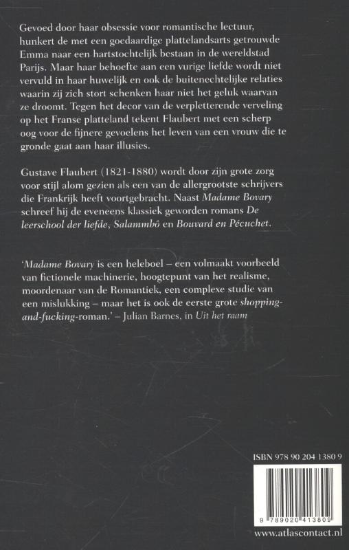 Achterkant van Madame Bovary