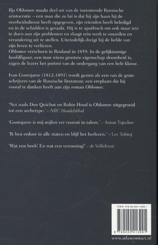 Achterkant van Oblomov