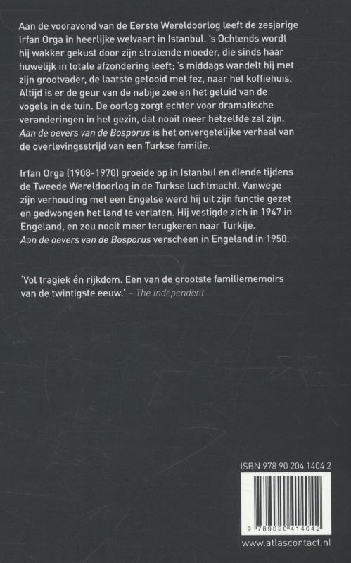 Achterkant van Aan de oevers van de Bosporus