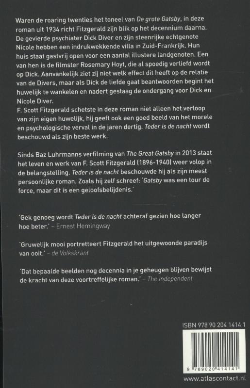 Achterkant van Teder is de nacht