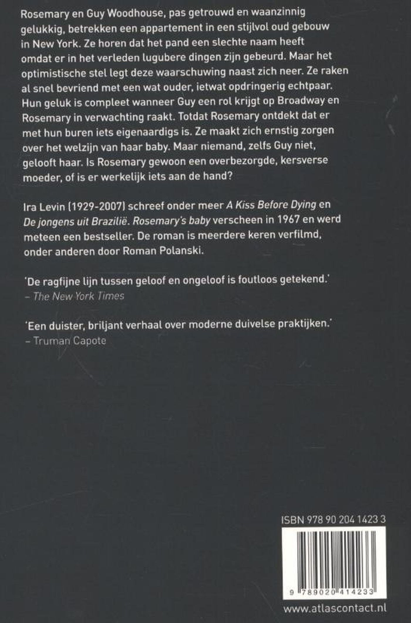 Achterkant van Rosemary's baby