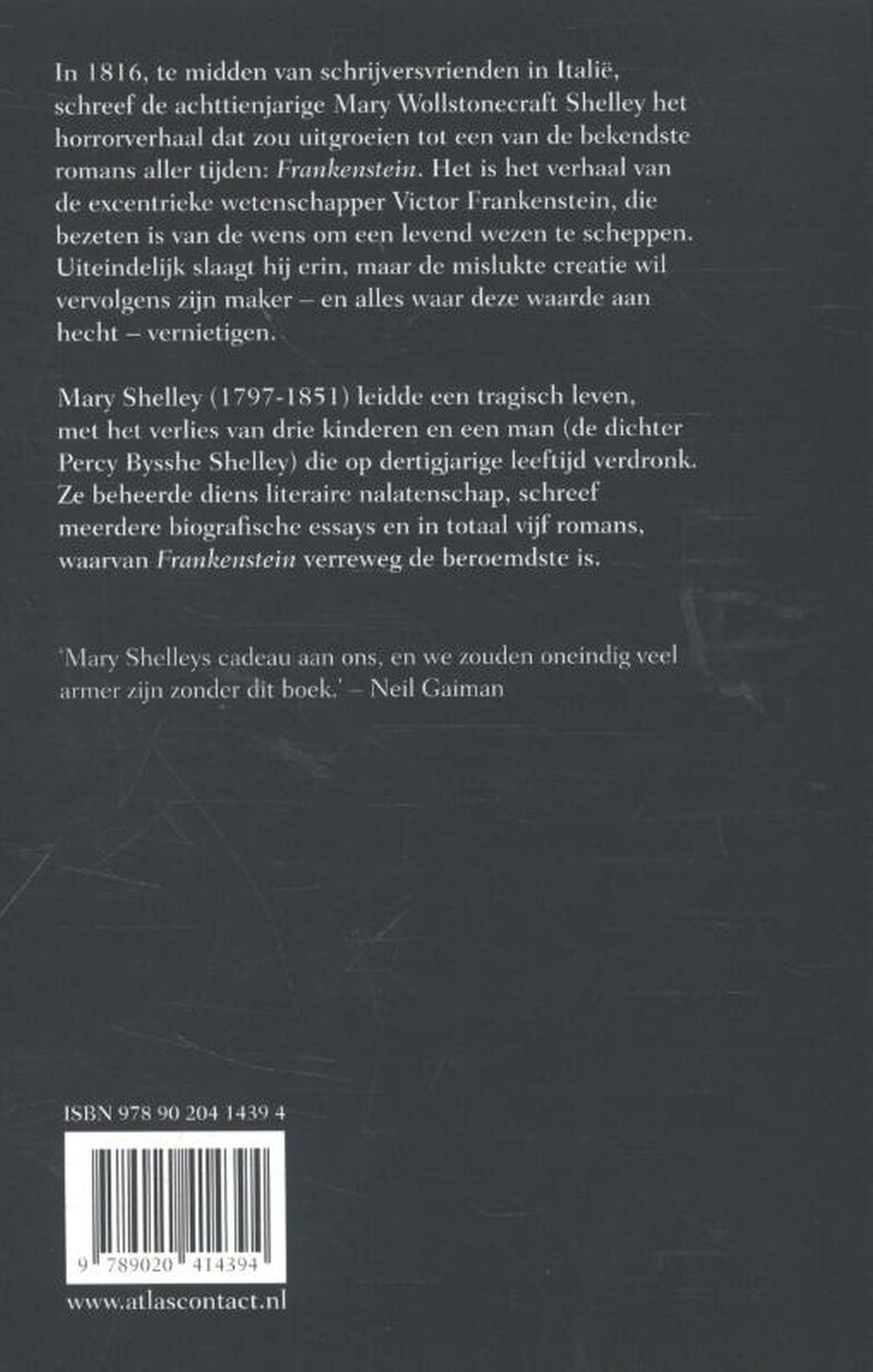 Achterkant van Frankenstein