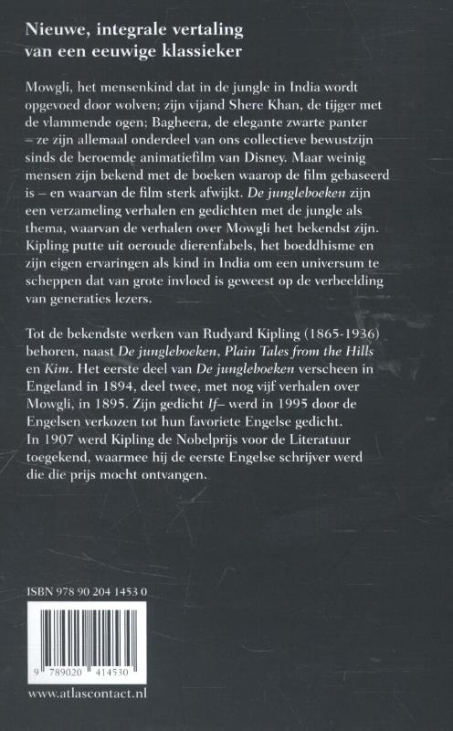 Achterkant van De Jungleboeken