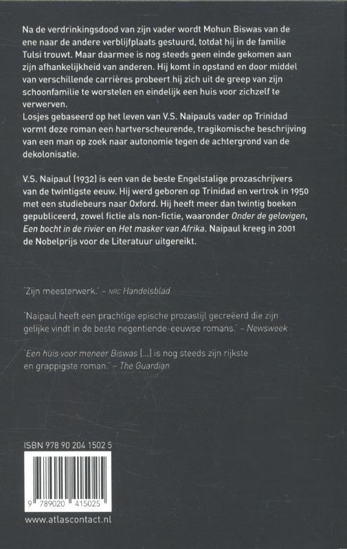 Achterkant van Een huis voor meneer Biswas