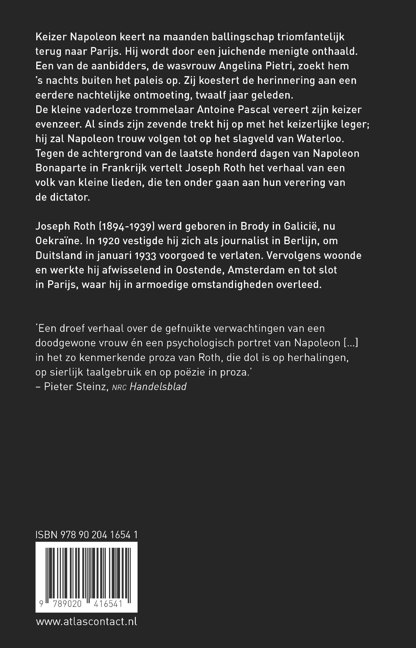 Achterkant van De honderd dagen