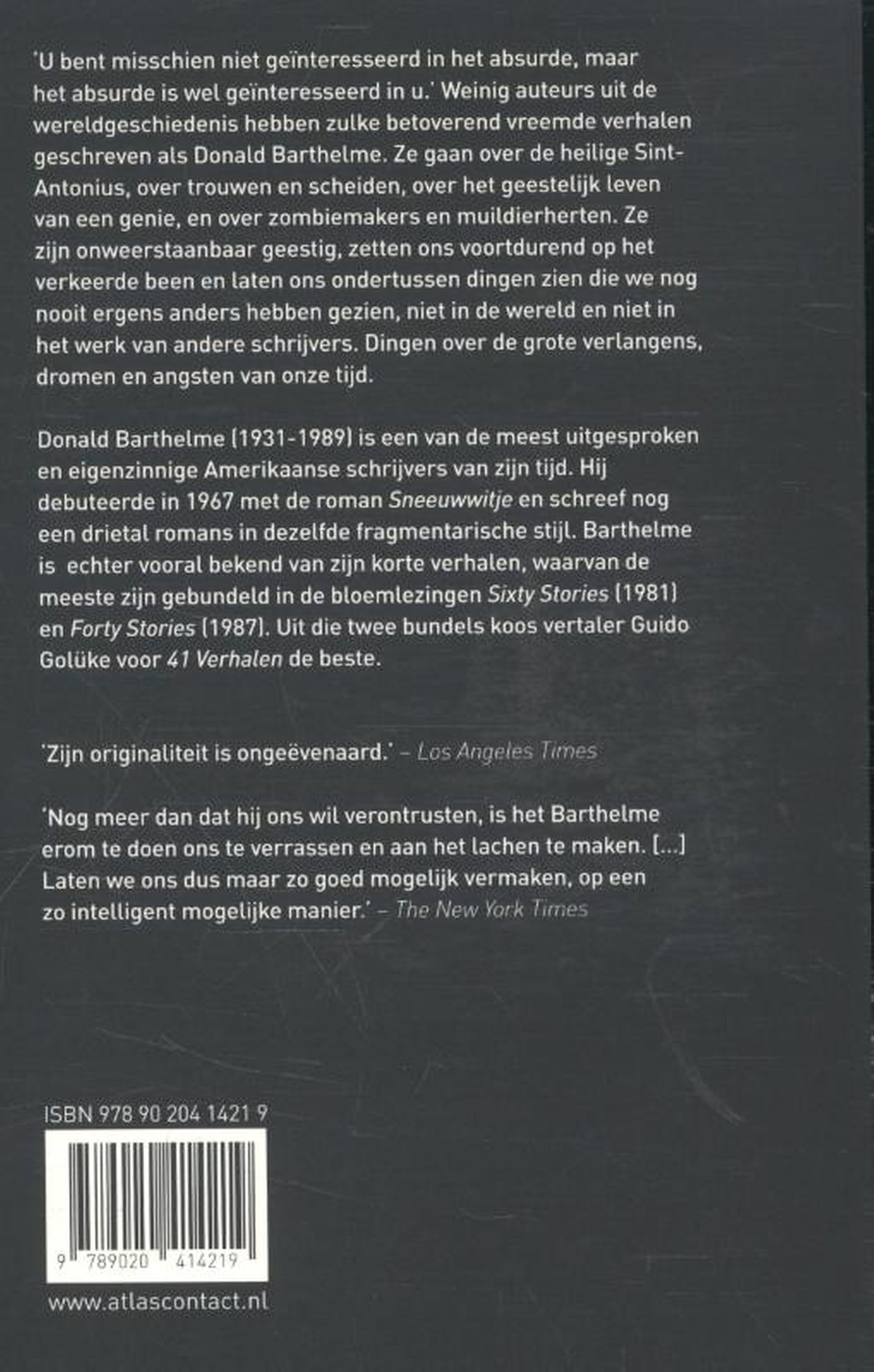 Achterkant van 41 verhalen