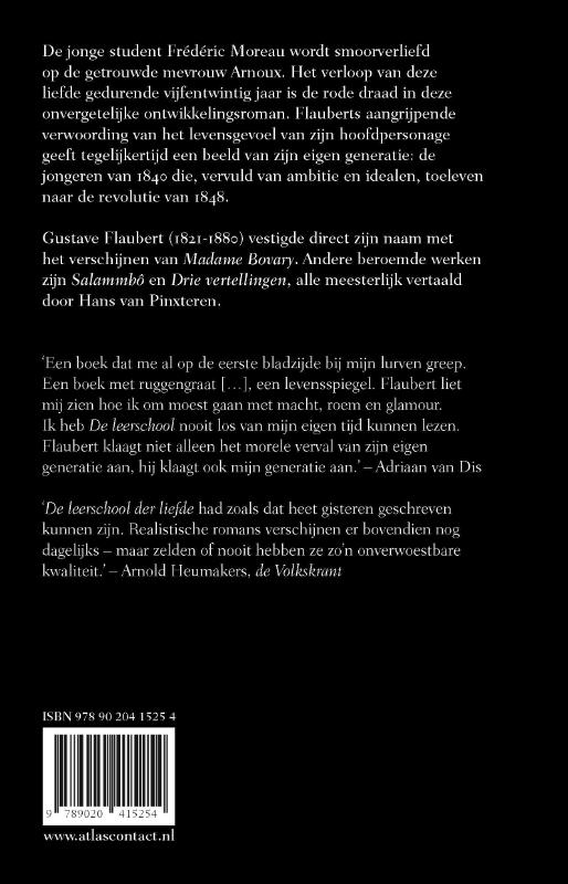 Achterkant van De leerschool der liefde
