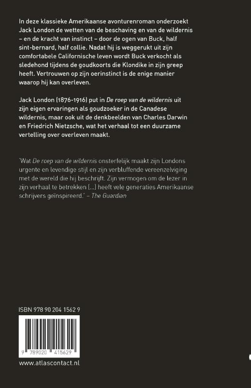 Achterkant van De roep van de wildernis