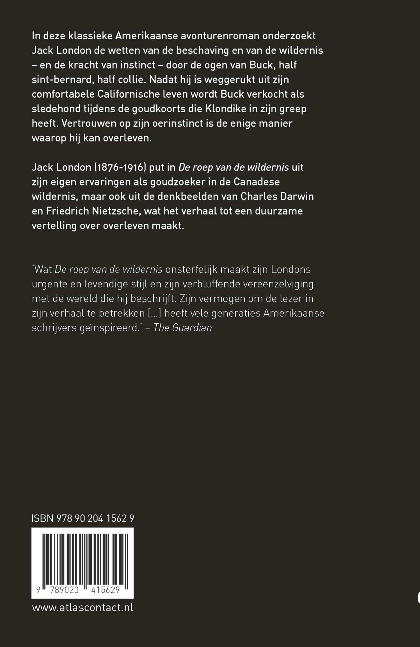 Achterkant van De roep van de wildernis