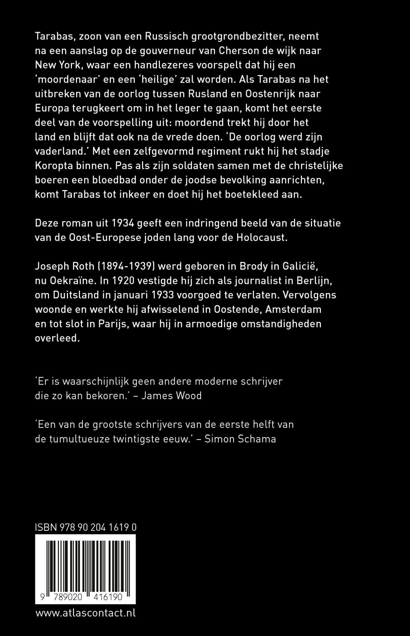 Achterkant van Tarabas