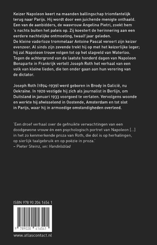 Achterkant van De honderd dagen