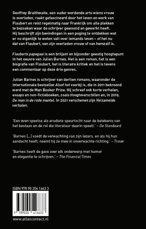 Achterkant van Flauberts papegaai