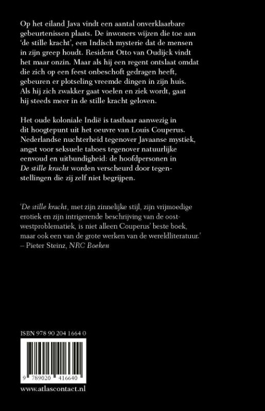Achterkant van De stille kracht