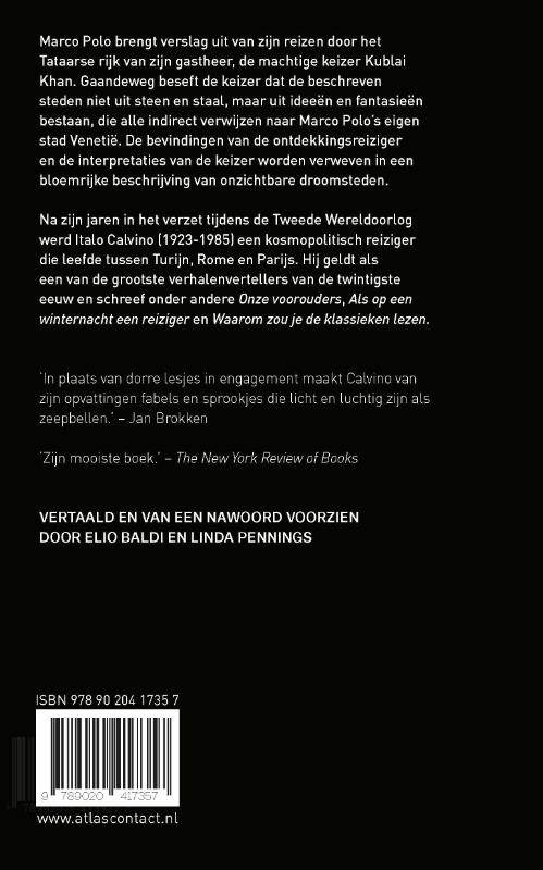 Achterkant van Onzichtbare steden
