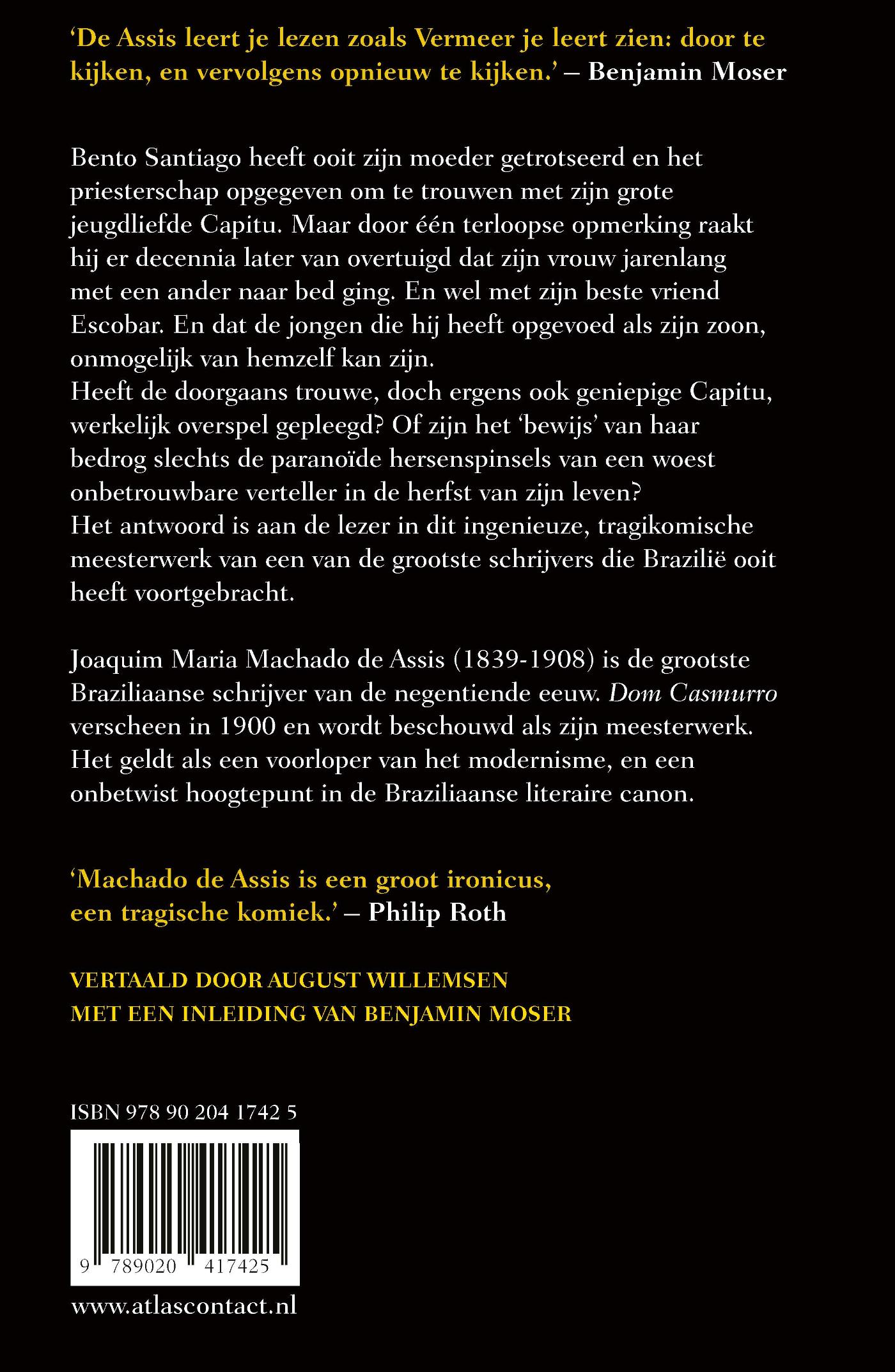 Achterkant van Dom Casmurro