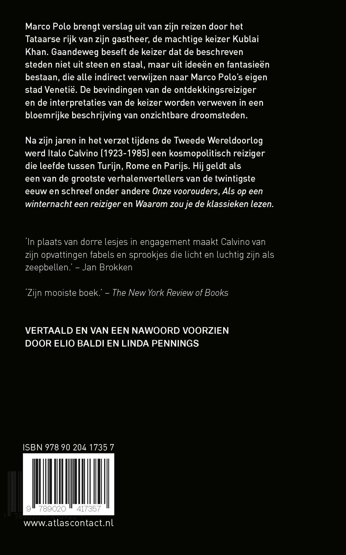 Achterkant van Onzichtbare steden