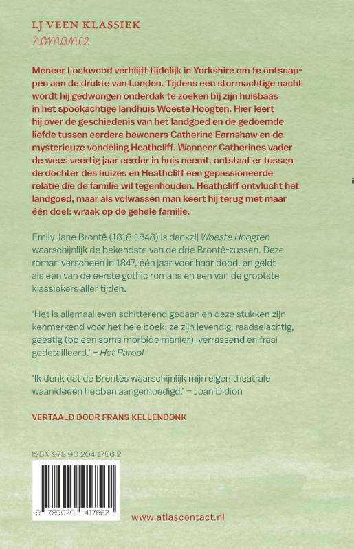 Achterkant van Woeste Hoogten