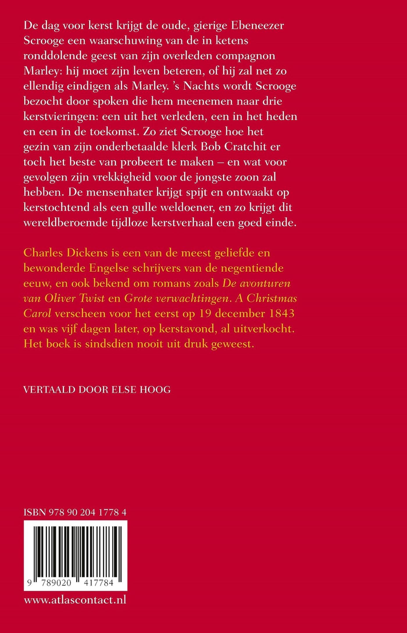 Achterkant van A Christmas Carol