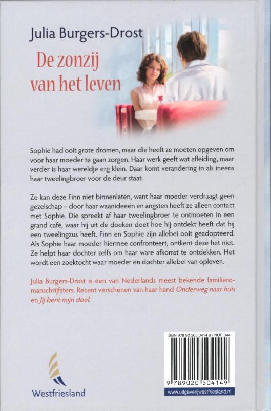 Achterkant van De zonzij van het leven