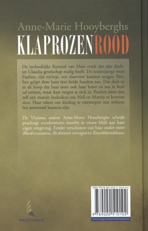 Achterkant van Klaprozenrood